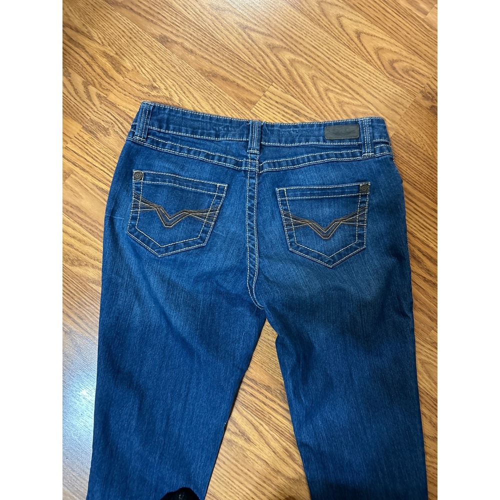 Harley-Davidson Womens Straight Leg Denim‎ Jeans Blue Medium Wash Biker Size 12 - Picture 5 of 6